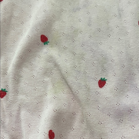 Mini Boden Kids Striped Green and Pink Strawberry Tank Top set size 7-8 - Picture 2 of 7